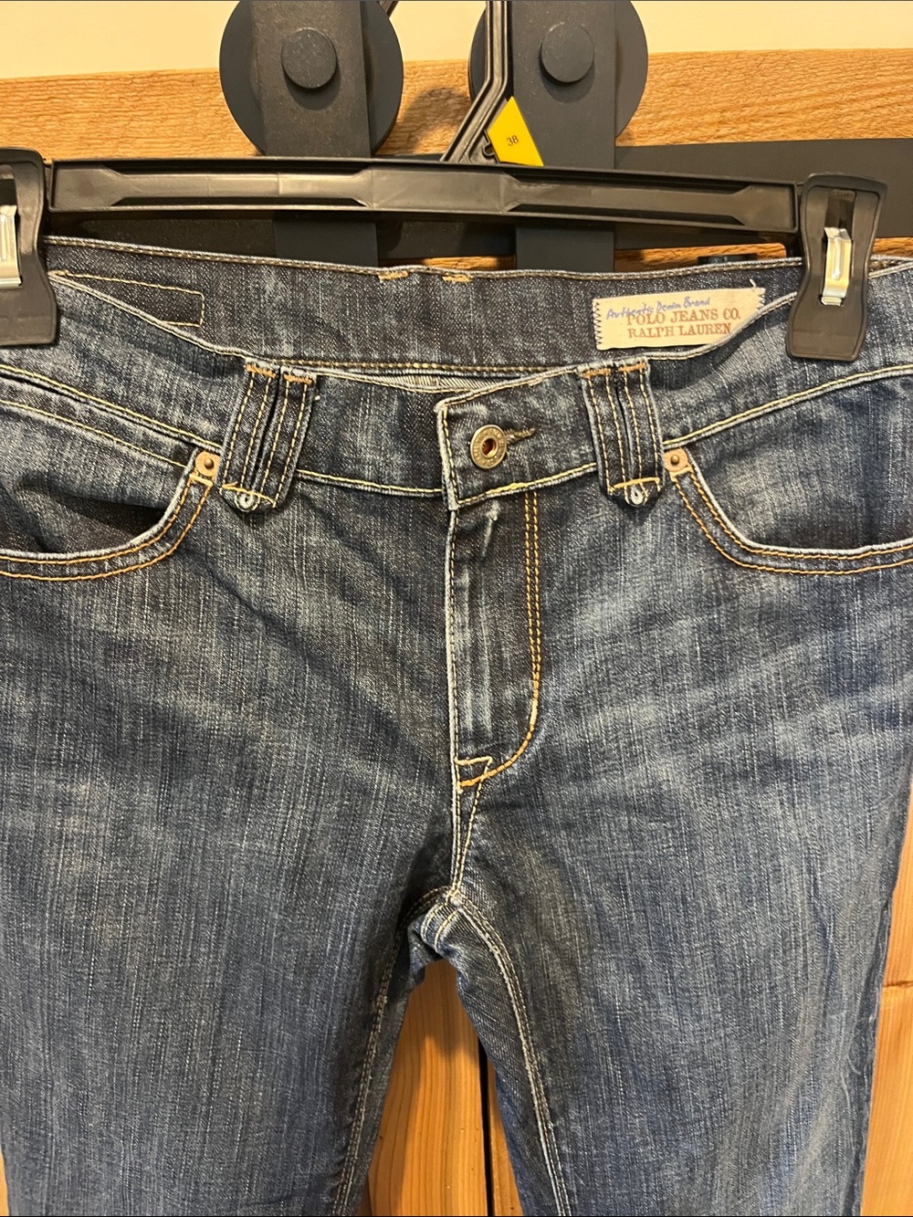 Polo by Ralph Lauren Medium Blue Flared Jeans - Picture 5 of 10